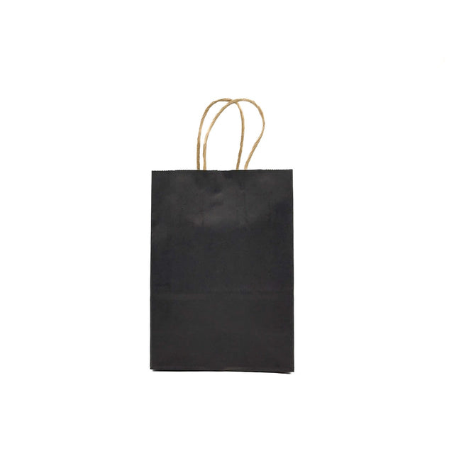 Papiertüte mit Henkel (schwarz)